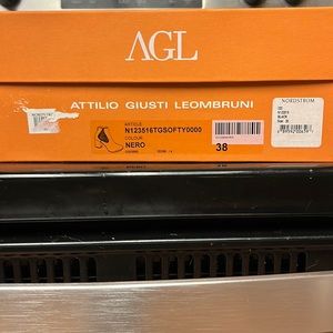 AGL Black Leather Bootie. Size 38. Original packaging